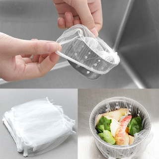 推荐30pcs/100pcs Filter Bag Sink Strainer Garbage Pouch Net