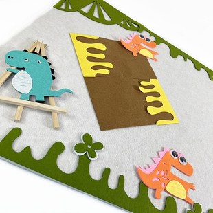 幼儿园家园黑板报边框装饰花边区角毛毡布不织布环创主题墙贴