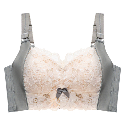 红色内衣女套装结婚新娘本命年兔年内裤大胸显小大尺码厉薄款文胸