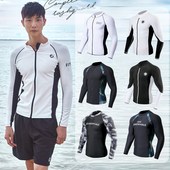 潜水服男士 保暖泳衣水母衣游泳外 e上衣防晒速干浮潜服冲浪服长袖