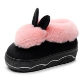 冬季 防水室内保暖居家包跟棉 z卡通时尚 高跟棉拖鞋 女防滑厚底韩版