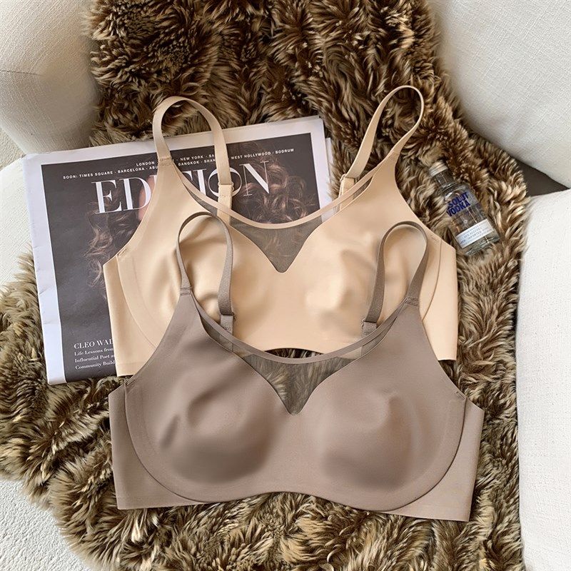 薄款兔耳朵内衣女大胸显小胸显瘦收副乳无钢圈睡眠文胸罩,女士内衣/男士内衣/家居服,文胸,淘宝优惠券,粉丝福利购,淘宝优惠卷