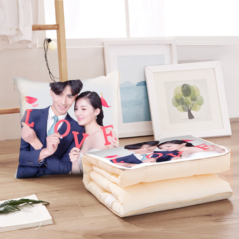 定制抱枕被子两用照片真人双面diy抱枕定做照片图抱枕来定制logo,居家布艺,抱枕被,淘宝优惠券,粉丝福利购,淘宝优惠卷