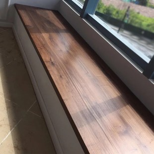 北美黑胡桃木窗台板 飘窗包边实木板材原木木料加工木质定制桌面