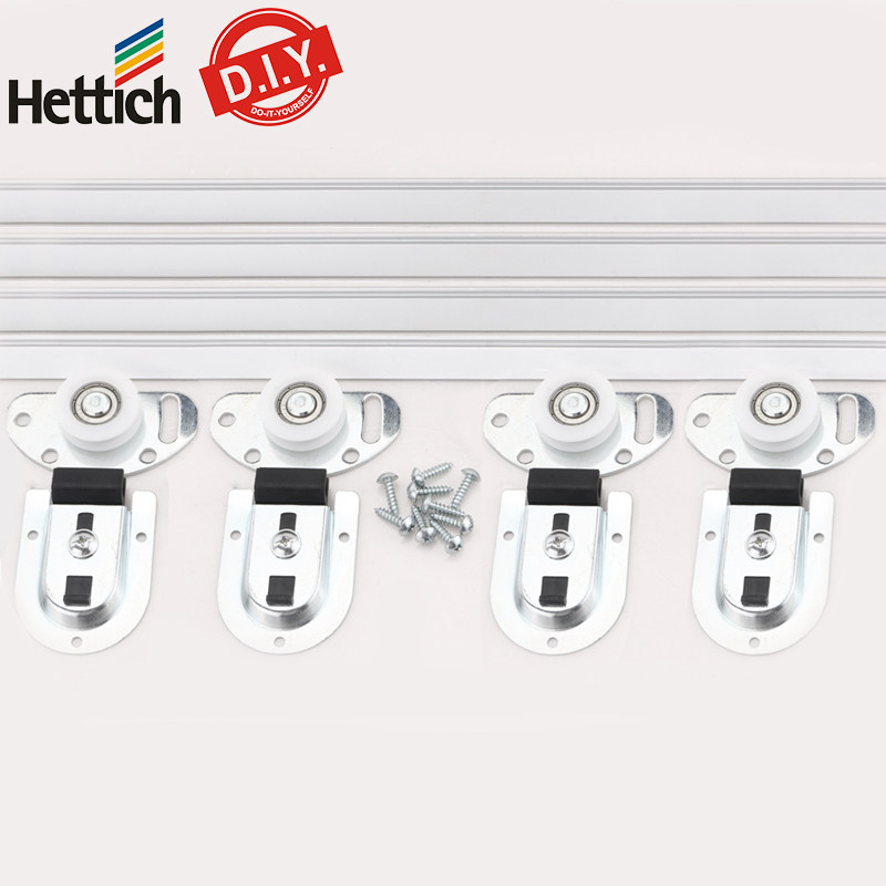 实木衣柜移门轮上下轨趟门轮推拉木门滑轮T型侧装双门配件免挖槽,基础建材,吊滑,淘宝优惠券,粉丝福利购,淘宝优惠卷