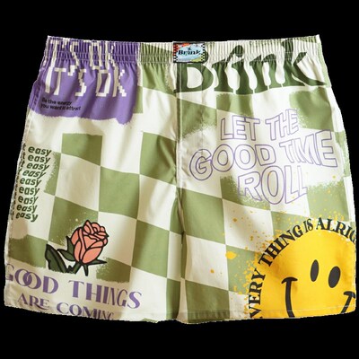 男士内裤阿罗裤男平四角大码宽松内裤男生女居家短睡裤男夏季