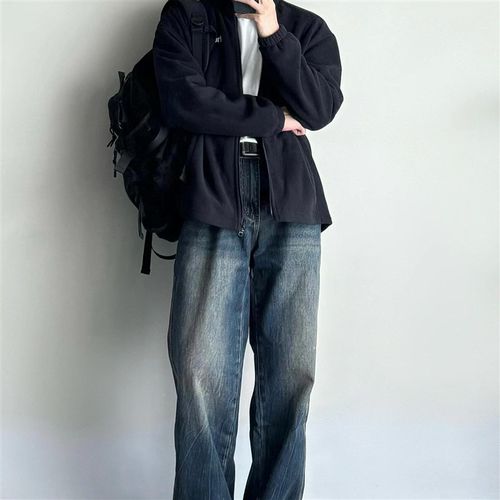 休闲时尚套装男生秋季款男装2024潮牌酷帅夹克外套一整套衣服搭配