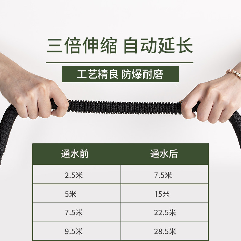 现货浇花神器洗车水枪伸缩水管软管魔术水管浇水喷头家用套装方便