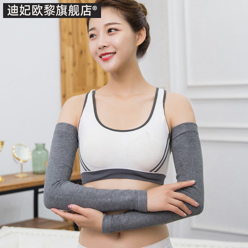 全棉手臂套袖套女长袖春夏t加长薄款加厚护手腕护肘胳膊保暖假袖