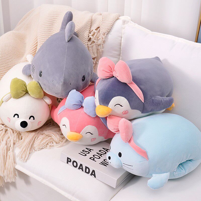 新款大号动物暖手捂女生午睡枕可爱玩偶萌宠K毛绒布娃娃送闺1219z