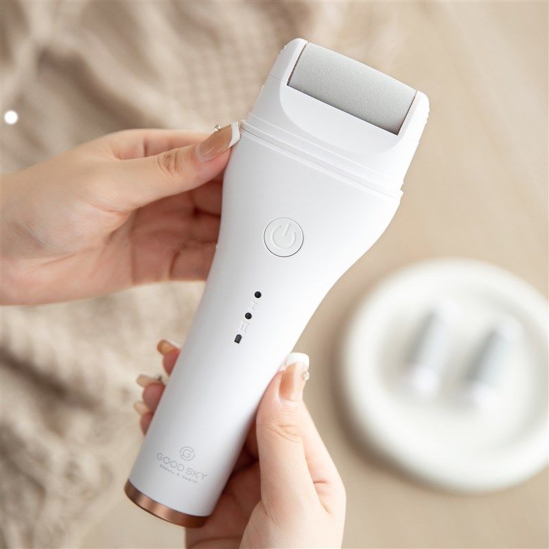 三头两档 磨出美足~GOODSKY 电动磨脚器修脚去死皮茧脚后跟磨脚石