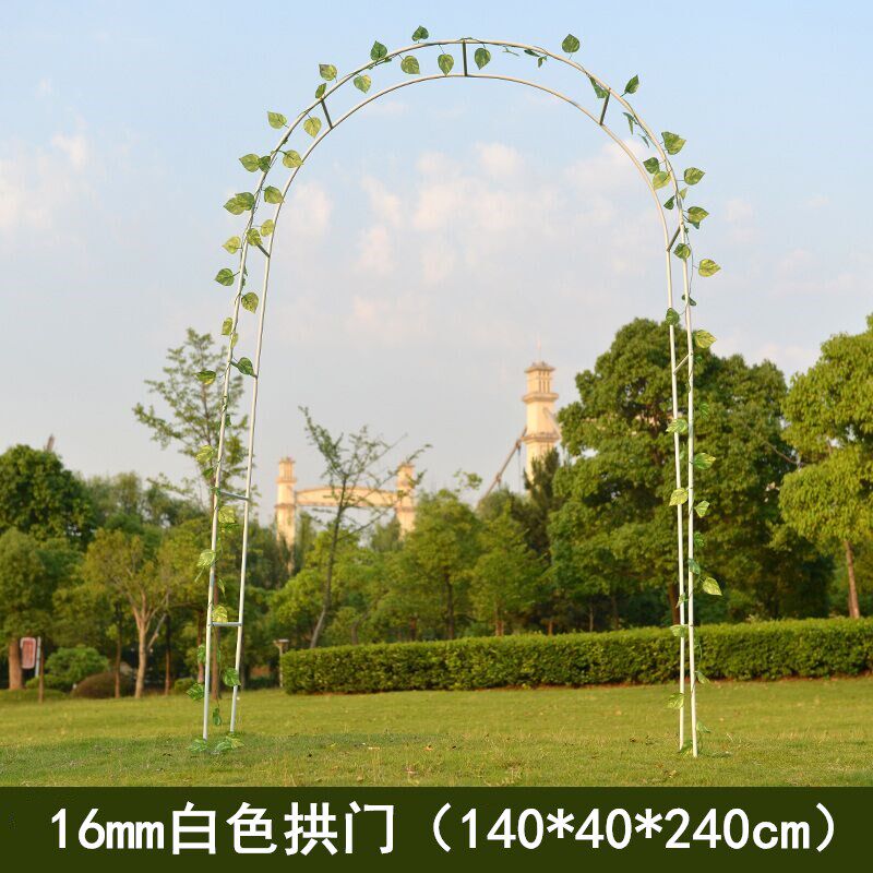小众高货简易铁艺拱门花架月季爬藤架路引架子藤月葡萄丝瓜攀爬加