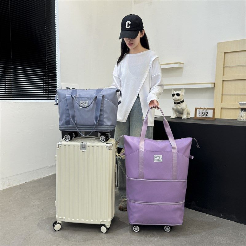 万向轮折叠行李包拉杆箱旅行包超大容量女行李袋带滑轮旅游便携包,箱包皮具/热销女包/男包,旅行袋,淘宝优惠券,粉丝福利购,淘宝优惠卷