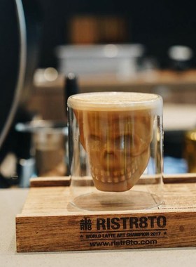 Creative Glass  Transparent Crystal Skull Head Coffee   Whis