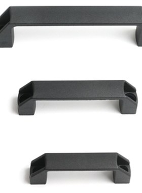 方形拉手XAB01/02/03/04-L90/L120/L180-A B C D E F G M黑色尼龙