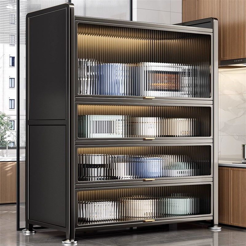 厨房置物架加宽一米二落地多层收纳柜家用多功能整体橱柜微波炉收,收纳整理,整理架/置物架/收纳架,淘宝优惠券,粉丝福利购,淘宝优惠卷