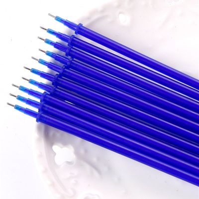 推荐100 Pcs/lot Erasable Gel Pen Refills Blue 0.5 mm Gel-ink