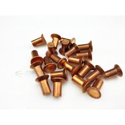 20pcs M4 countersunk head copper rivets flat headel solid ri