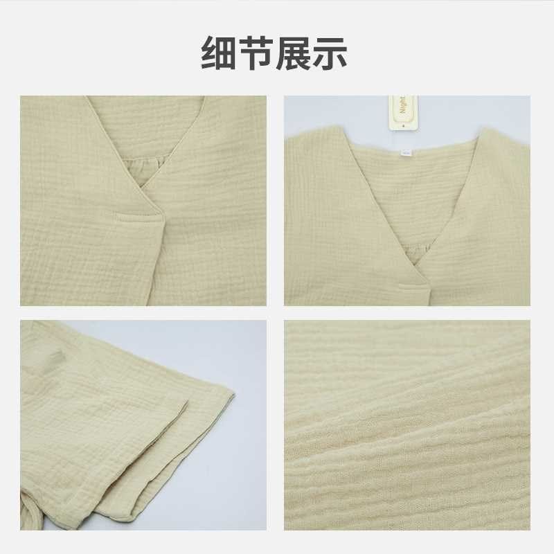 睡裙夏天睡裙女全棉家居服双层绉布夏季睡衣裙纯色,标准件/零部件/工业耗材,车间地垫,淘宝优惠券,粉丝福利购,淘宝优惠卷