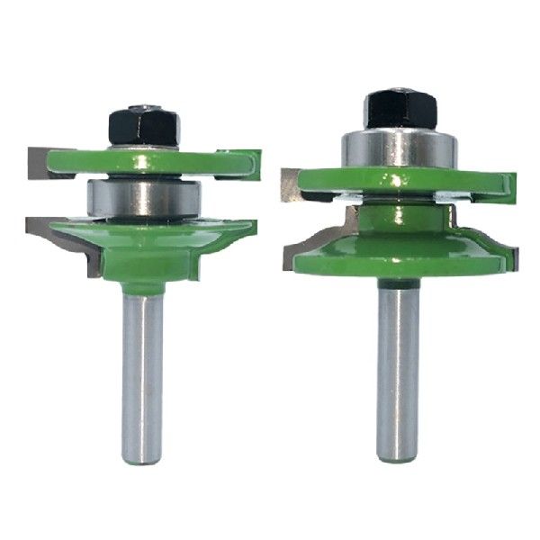 推荐2 Pcs 8Mm Large Stile& Rail Set Ogee Router Bit Set