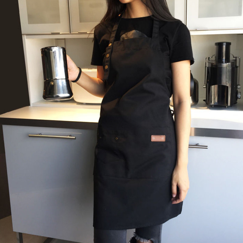 新品New Fashion Canvas Kitchen Aprons For Woman Men Chef Wor 家庭/个人清洁工具 围裙 原图主图