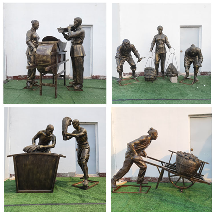 农耕铸铜人物雕塑主题牛犁地民俗小品生态园林铜雕落地装饰品摆件,家居饰品,装饰摆件,淘宝优惠券,粉丝福利购,淘宝优惠卷