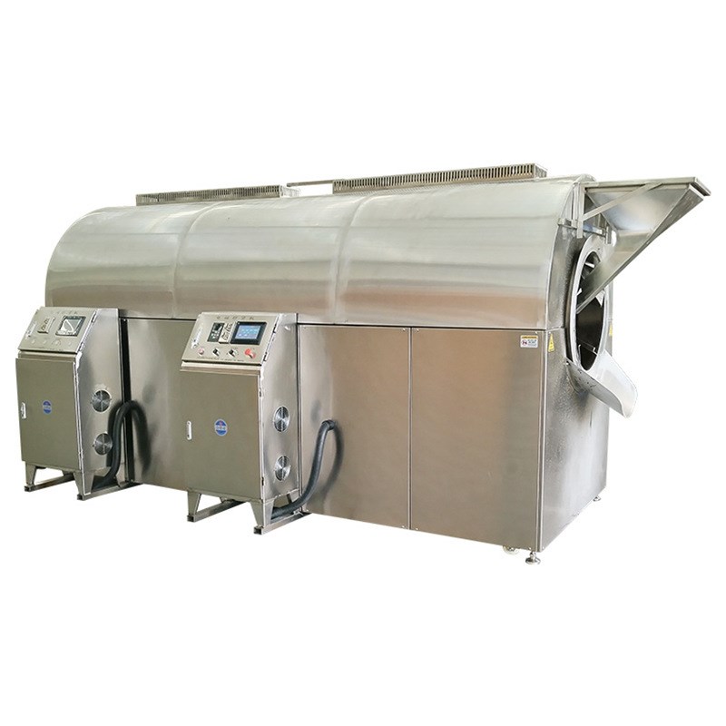 全自动黄豆炒货机毫州中草药炒y药机炒药厂大型炒药机器304炒药机