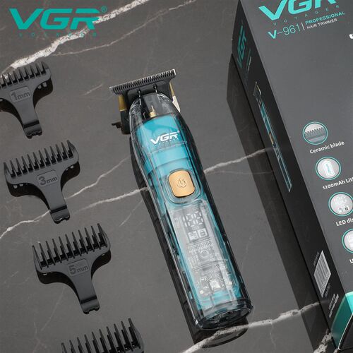 VGR961电推子液晶数显透明发廊专业油头电动剃头理发器电推剪