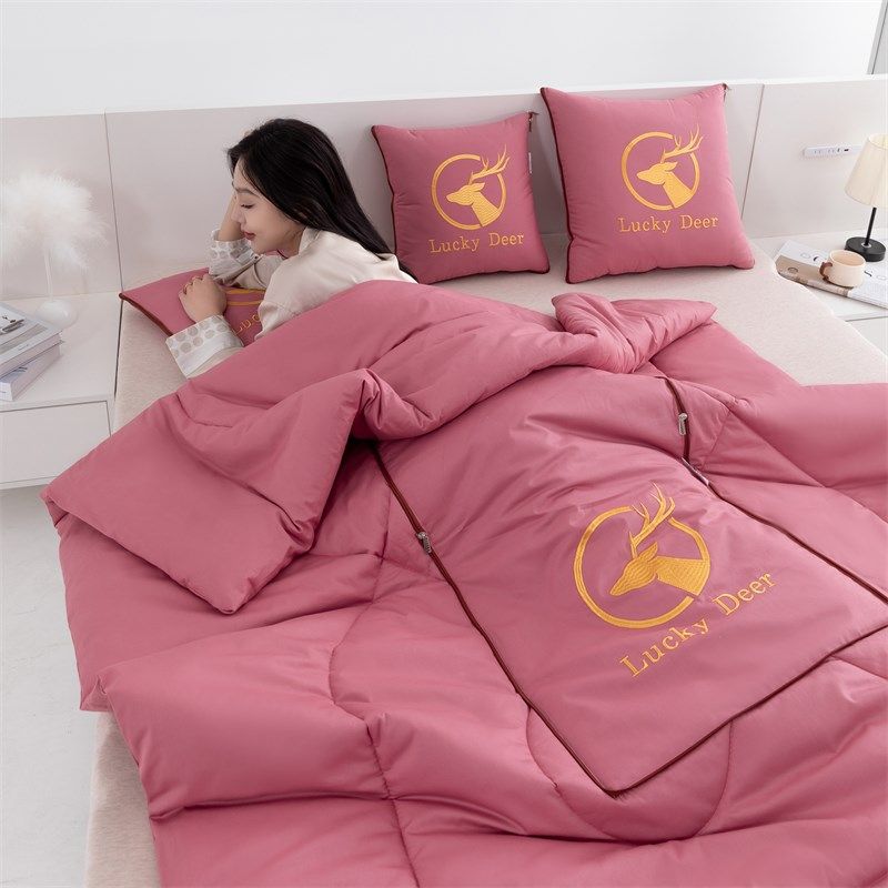 汽车抱枕被子两用车载靠垫枕头办公室沙发折叠午睡全棉空调被,居家布艺,抱枕被,淘宝优惠券,粉丝福利购,淘宝优惠卷