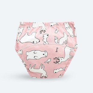 婴幼儿宝宝训练裤可洗生态t棉隔尿学习裤布尿裤透气新款尿布兜儿