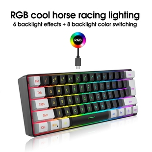 Combo Gaming 速发1Set Mouse Keyboard and Wired Key Rainbo