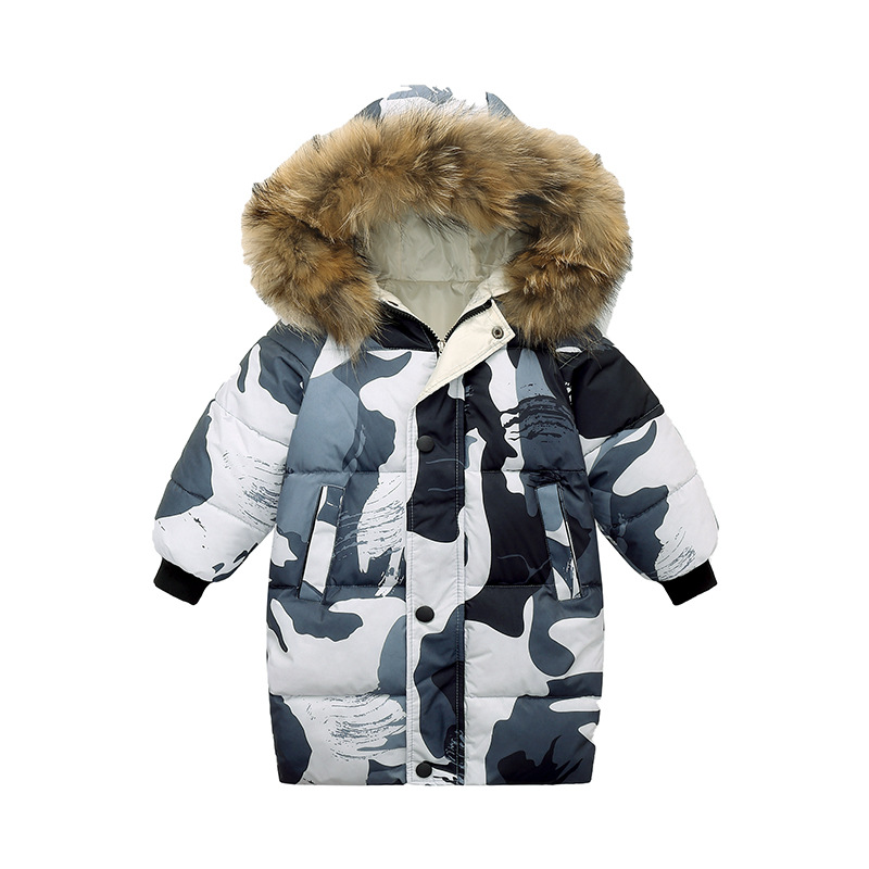 推荐Winter Jacket For Kids Long Jacket Coat Boy Girl Baby Ch