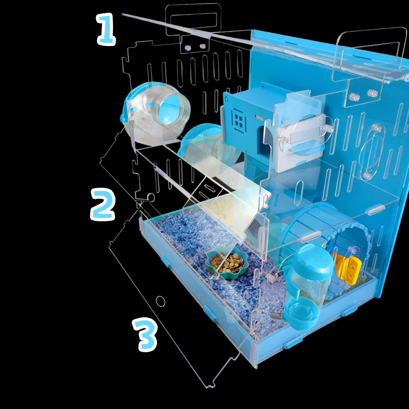 Hamster House Large Size AcrylAic VillP Double Guinea aig Ca-封面