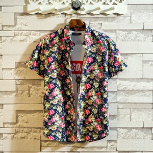小众高货men Business casual shirts man summer short sleeve s