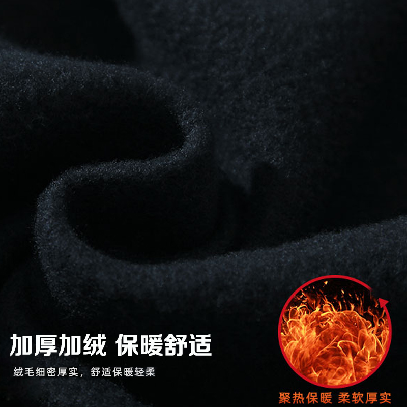 秋冬纯棉加厚加绒af卫衣休闲运动男套装开衫立领棒球服两件套绒衫