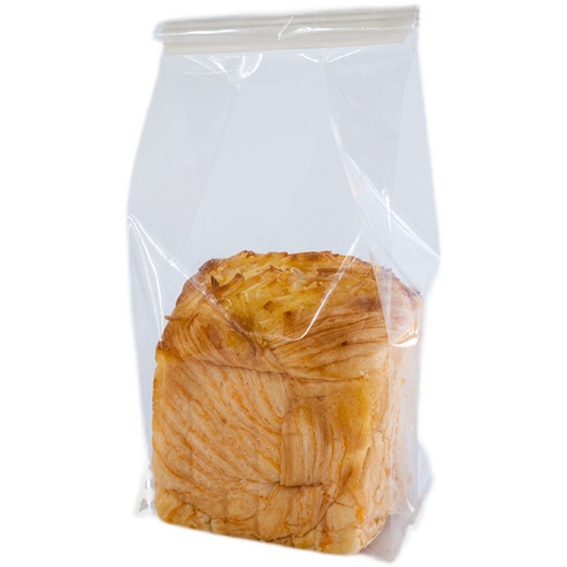 日式烘焙透明塑i料250克水切方立片吐司卷包包装面边扎丝早餐袋子