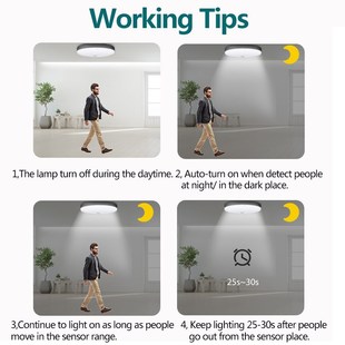 Modern Led Ceiling Lights 220V Motion Sensor Ceiling Lamp 12