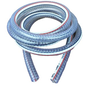 高压清洗机进水管刷车水泵洗车机吸水管透明内置钢丝延长管子接头