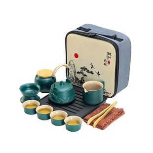 户外便携式旅行茶具套装功夫泡茶壶旅游露营喝茶装备小套礼品定制