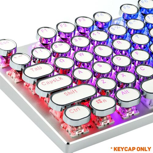 Mechanical Keycaps Gaming Keyboard Steampunk Typewriter Roun