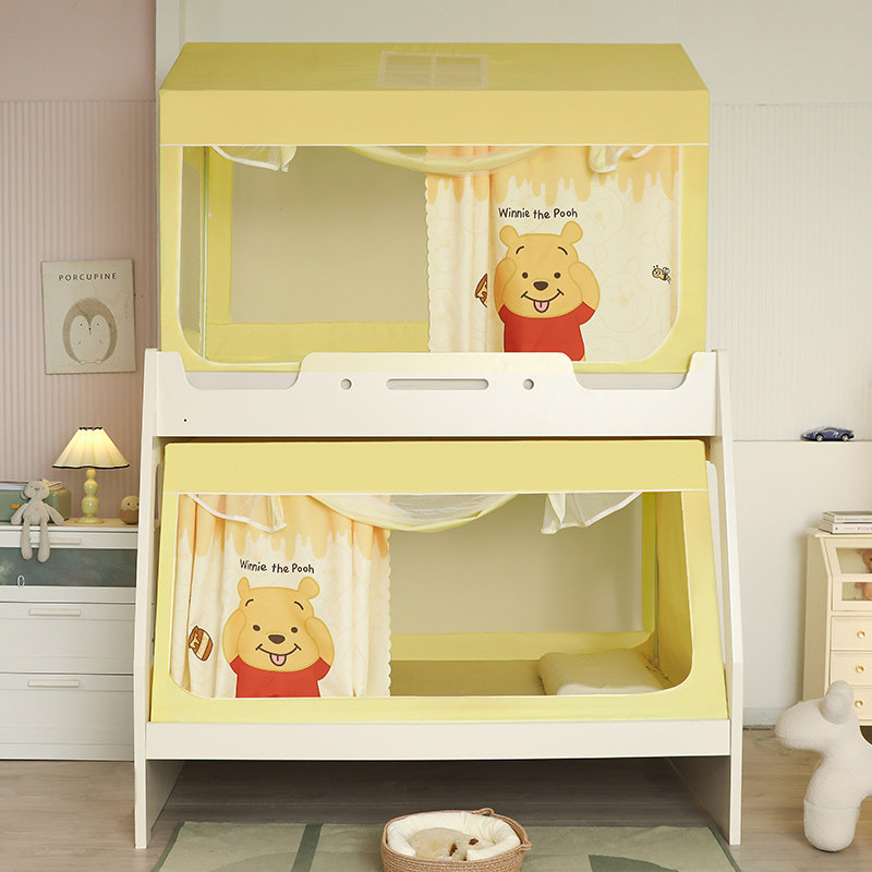 子母床蚊帐家用儿童防摔蚊帐床帘一体式防蚊罩上下铺梯形遮光床幔,床上用品,蚊帐,淘宝优惠券,粉丝福利购,淘宝优惠卷