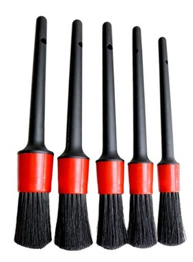 5Pcs Car Detailing Brush Set Detail  Cleaning Wheels Engine