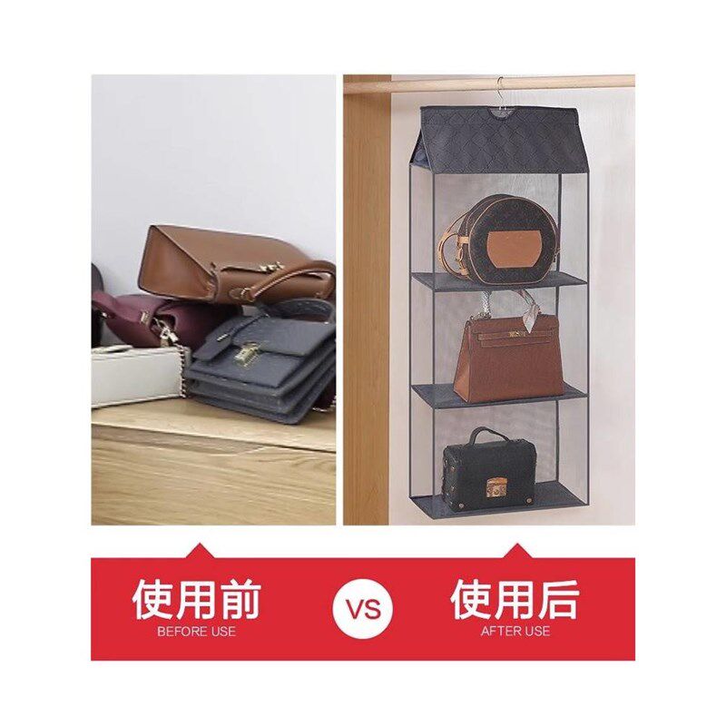 包包收纳挂袋家用衣柜悬挂式置物架挂墙上放包袋架子房间存放神1