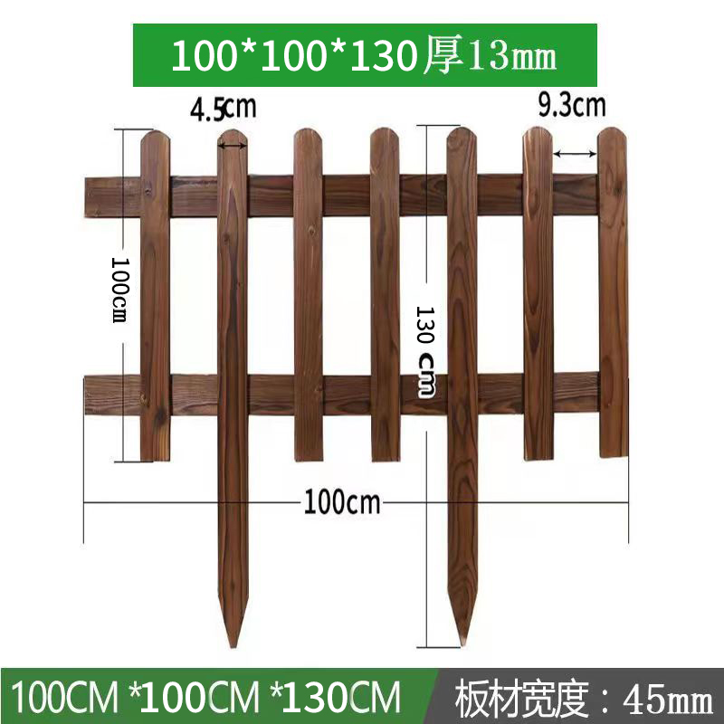 户外菜园小篱笆院子木栅栏围栏花园草坪花坛庭院防腐木制护栏栏杆 鲜花速递/花卉仿真/绿植园艺 栅栏 原图主图