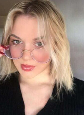 热销Vintage Glasses For Woman Sexy Round Metal Frame Eyeglas