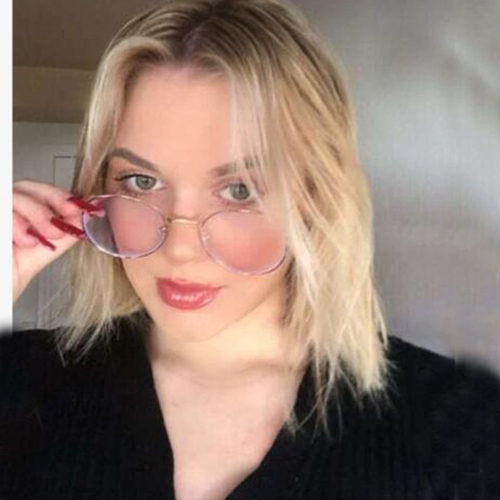 热销Vintage Glasses For Woman Sexy Round Metal Frame Eyeglas