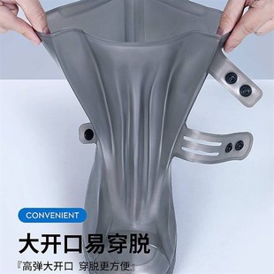 反复使用脚防水 男士 雨鞋 套防滑加厚耐磨硅胶成人女款 雨靴2024新款