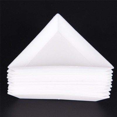 10pcs/lot White Containeurs Environmental PP Triangle Plate