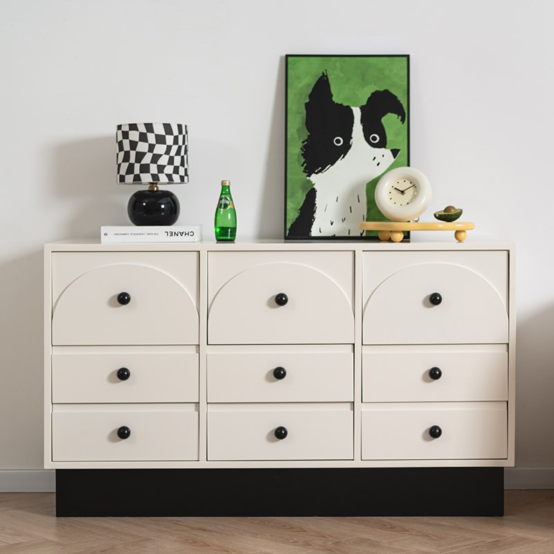 livingplus多巴胺简约餐边柜抽屉收纳柜轻奢斗柜客厅靠墙储物柜子