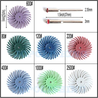 1Inch Radial Bristle Disc Kit Abrasive Brush 1/8